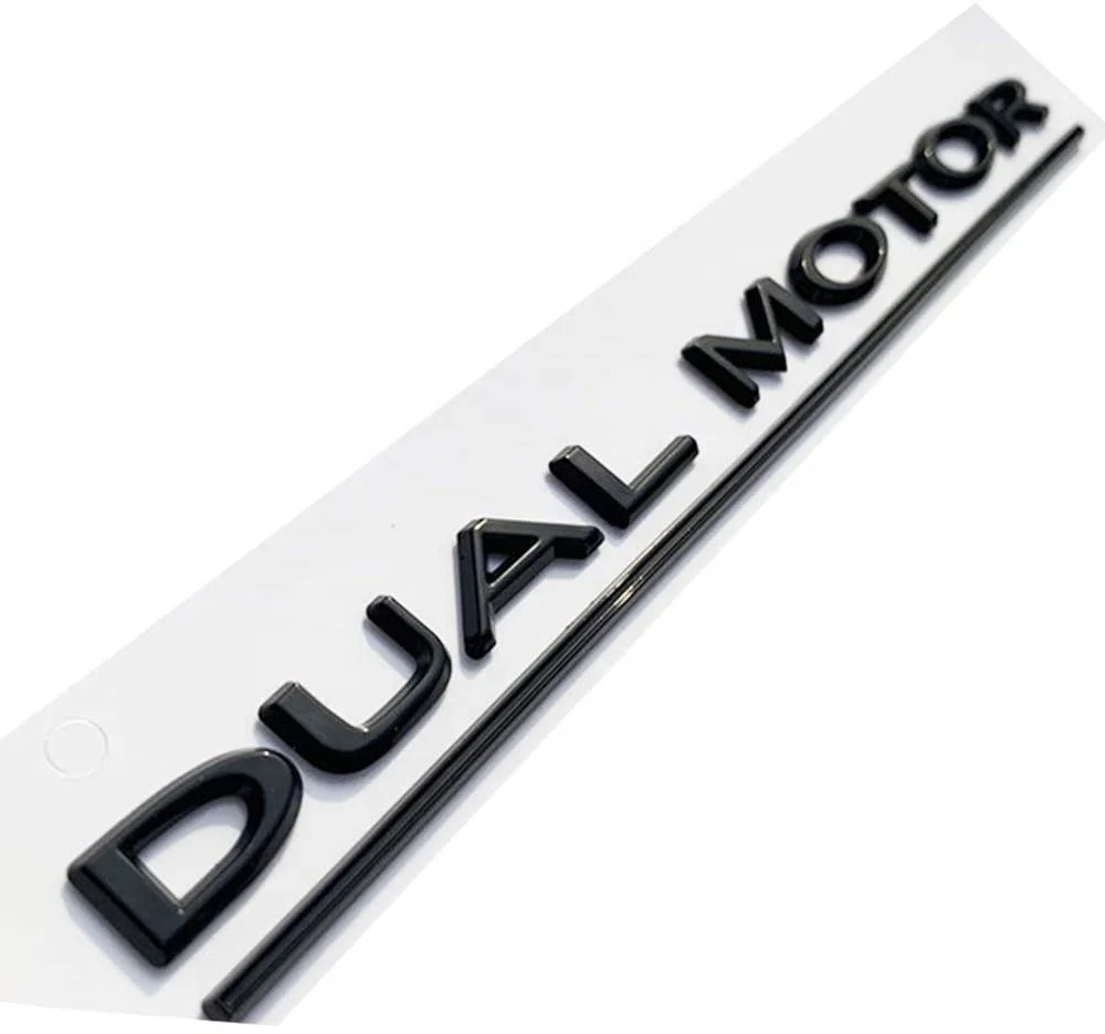 

Dual Motor Logo For Tesla Model 3/S/X/Y 3D High Performance Rear Trunk Emblem Sticker Badge Decals