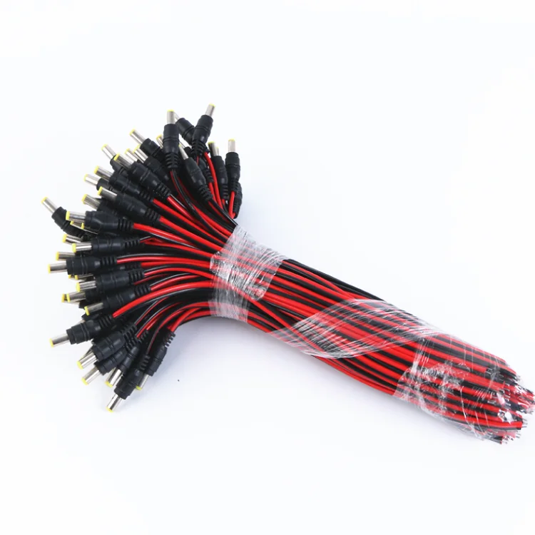 

Bajeal 12V DC Power 5.5x2.1mm Pigtail Male DC Cable for Camera LED Lights