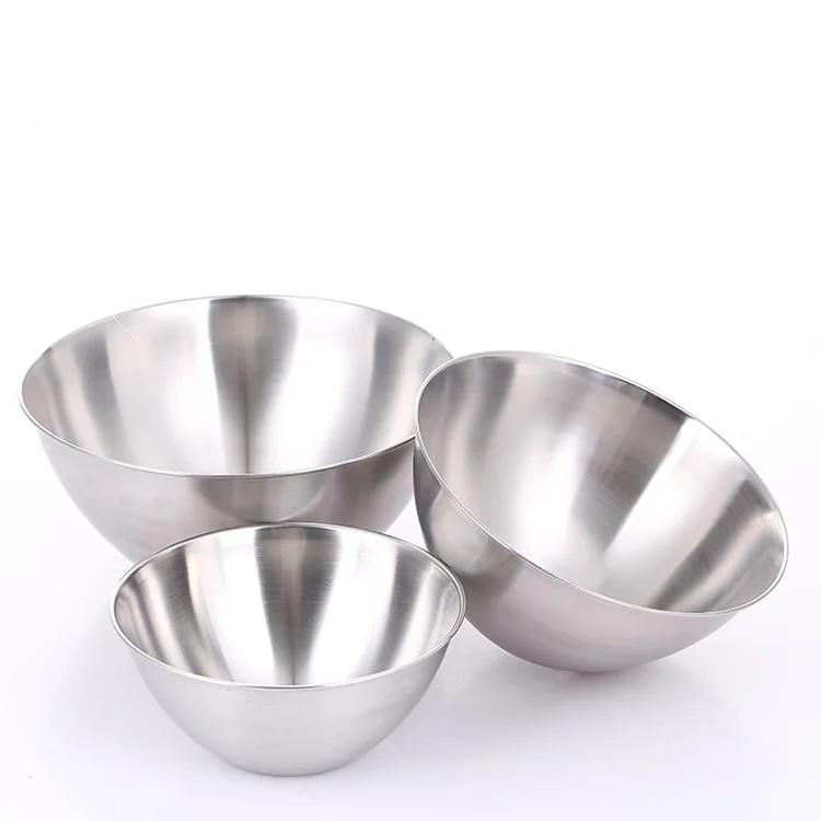 

Rice Soup Bowl Heat Insulated Double Walled Serving Salad Mixing Bowls 304 Stainless Steel Rice Bowl Hot sale products 18 buyers, Silver