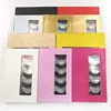Wholesale 5 pairs Cruelty Free Real Lashes 3D False 100% real Mink Eyelashes look natural lashes book