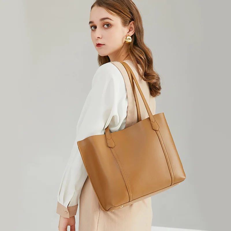 

Large-capacity Female Bag 2022 New Trendy Net Red Casual Tote Bag Simple Ins One-shoulder Portable Class Bag, As pictures show