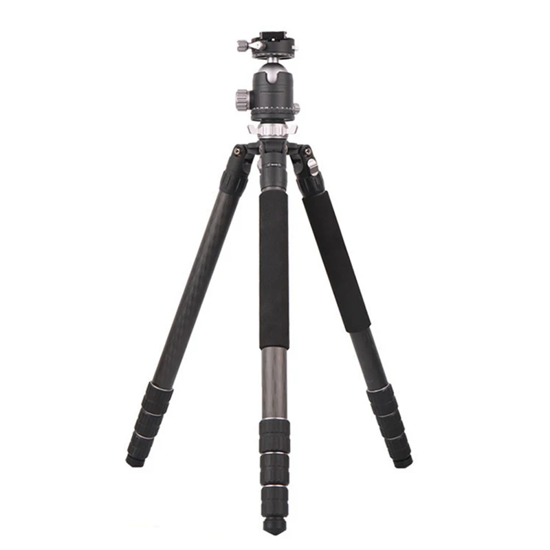

Professional Heavy Duty Carbon Fiber Camera Tripod with Monopod and Ball Head Tripod Kit, Black