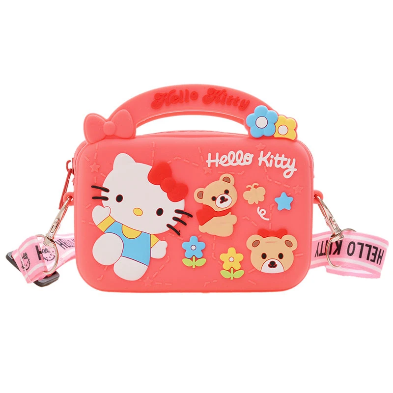

New Designer Kids Coin Mini Crossbody Bag Silicone Cute handbags for women, Gray,yellow,red,brown ,blue