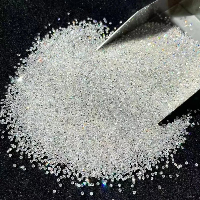 100% Lab Loose Diamond Stone DEF VVS 0.7-3mm Melee Real Diamond HPHT Lab Grown Diamond for Jewelry Making