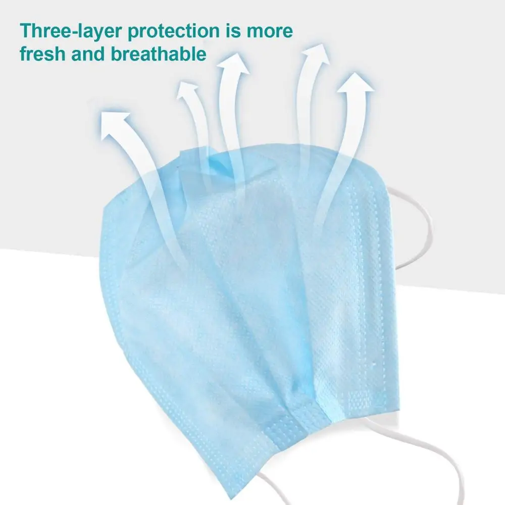 Protective Three-Layer Meltblown Fabric Filter Civilian Daily Protection Disposable Face Mask