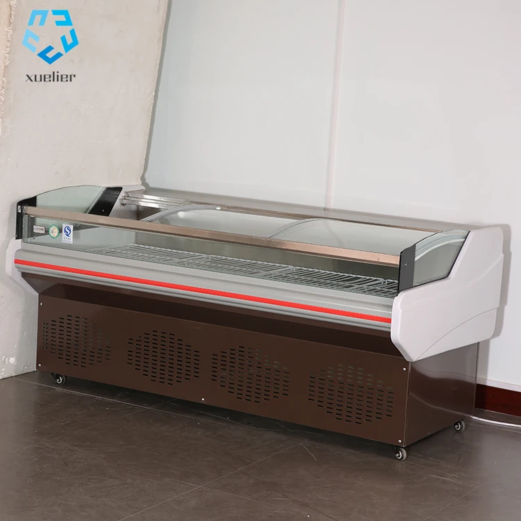 2021 Fresh Meat Open Display Fridge Meat Standing Freezer Refrigerator