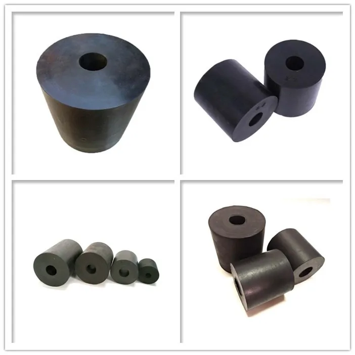 Customized Solid Rubber Cylinder With The Hole - Buy Rubber Veer ...