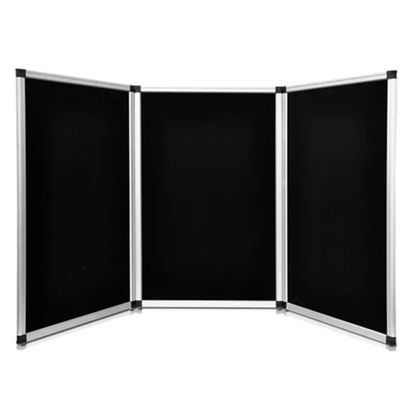 
Black Blue Color Fabric Folding Panel Backdrop Personalized Exhibition Display Stands 