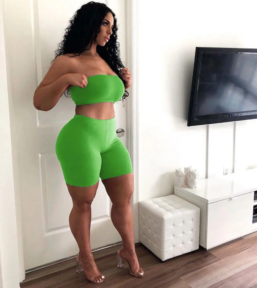 

B00039 Two Piece Pants Set Sets 2 Womens Clothing Outfits Pieces Fashion Casual Vendors Womans Sexy Summer Clothes For Women, Picture