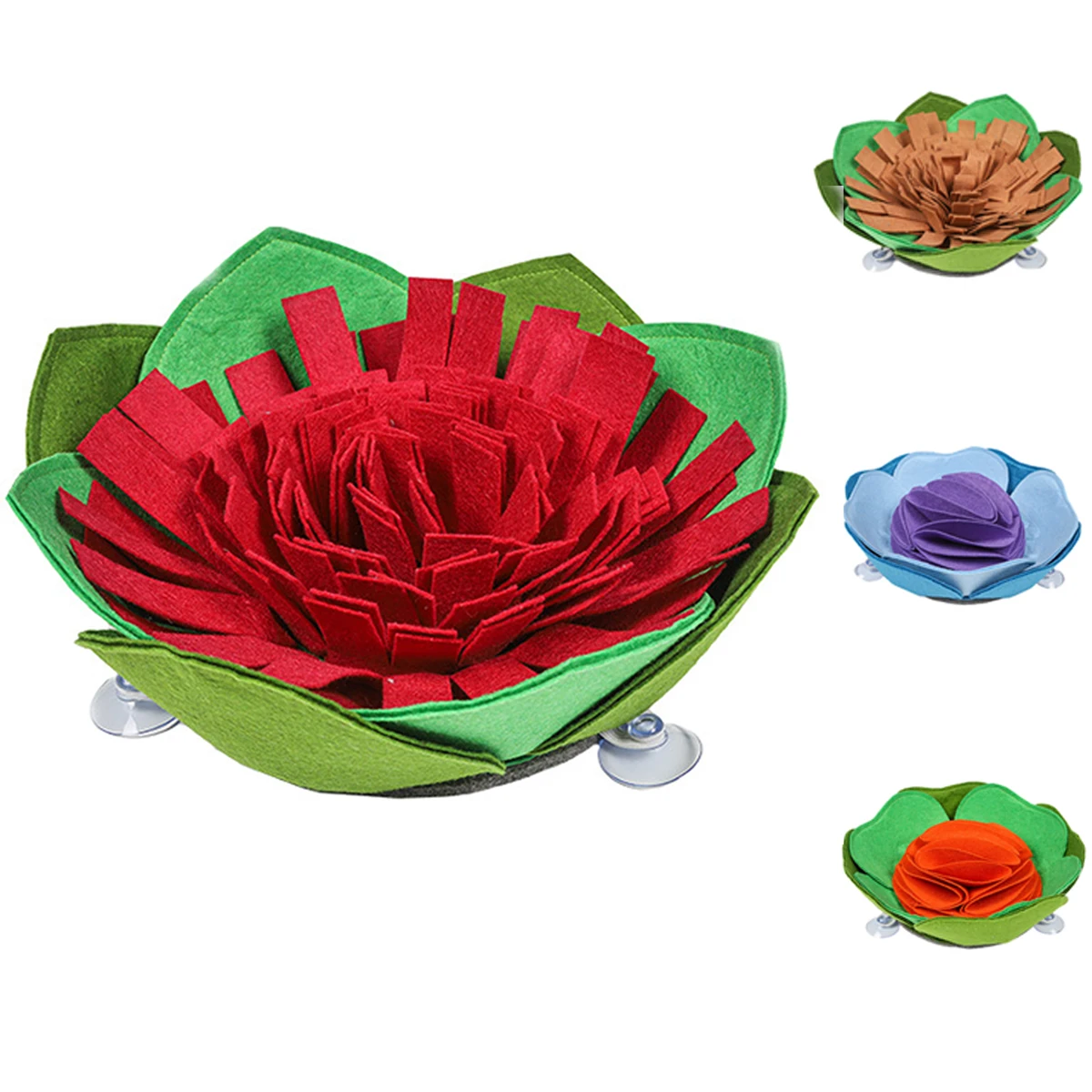 

New Flowers dog sniffing mat artifact slow food dog bowl to ease emotions training mat yoga mat