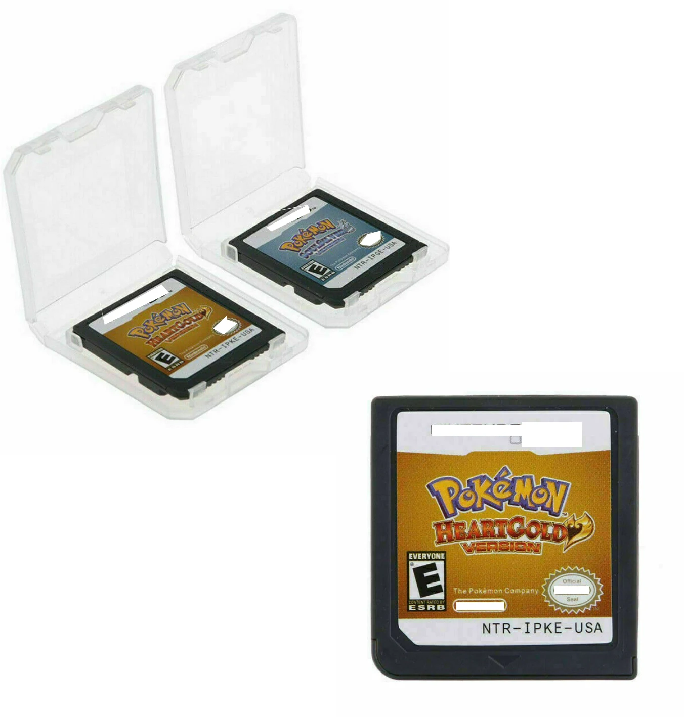 

Free Shipping USA and EUR Version Game Cartridge Pokemon Heartgold Pokemon Soulsilver for ds, Colorful