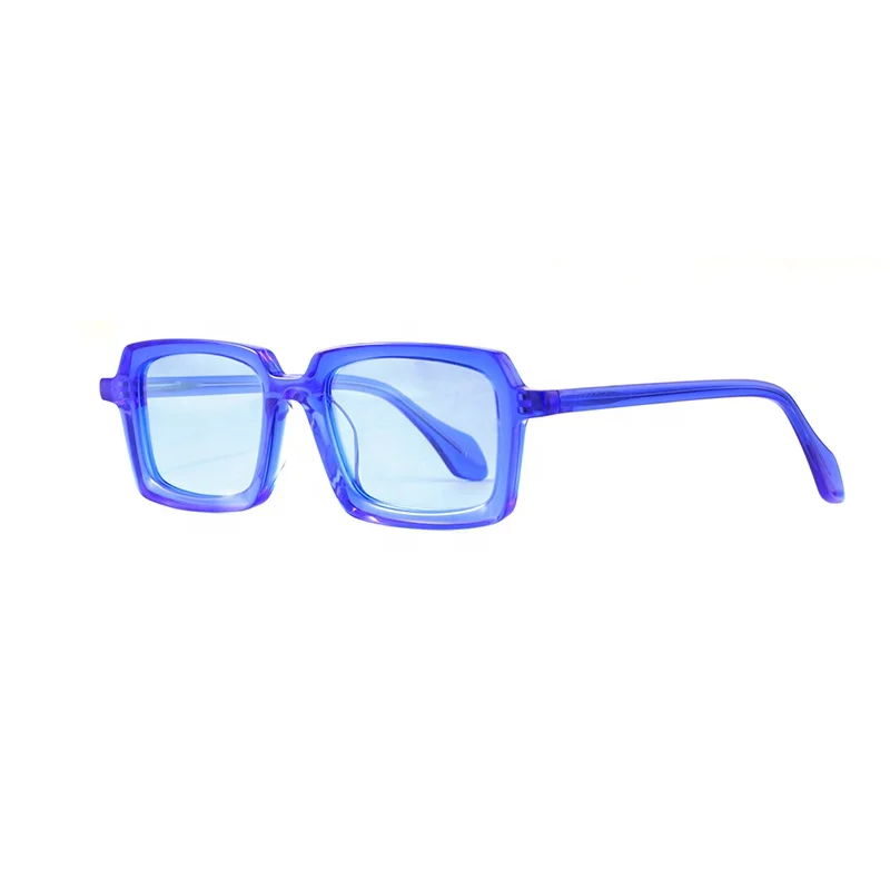 

2021 Newest Custom Women Fashion Luxury Square UV400 Acetate Polarized Bevel Sunglasses For Men