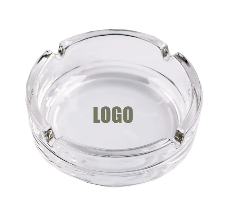 

JL-390S  Hot Sale Free Sample Cheap Wholesale Round High Quality Glass Custom Ash Tray, Natural