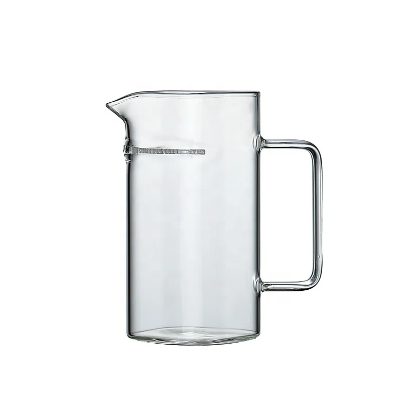 

Square glass with handle Teacup with filter crescent cup