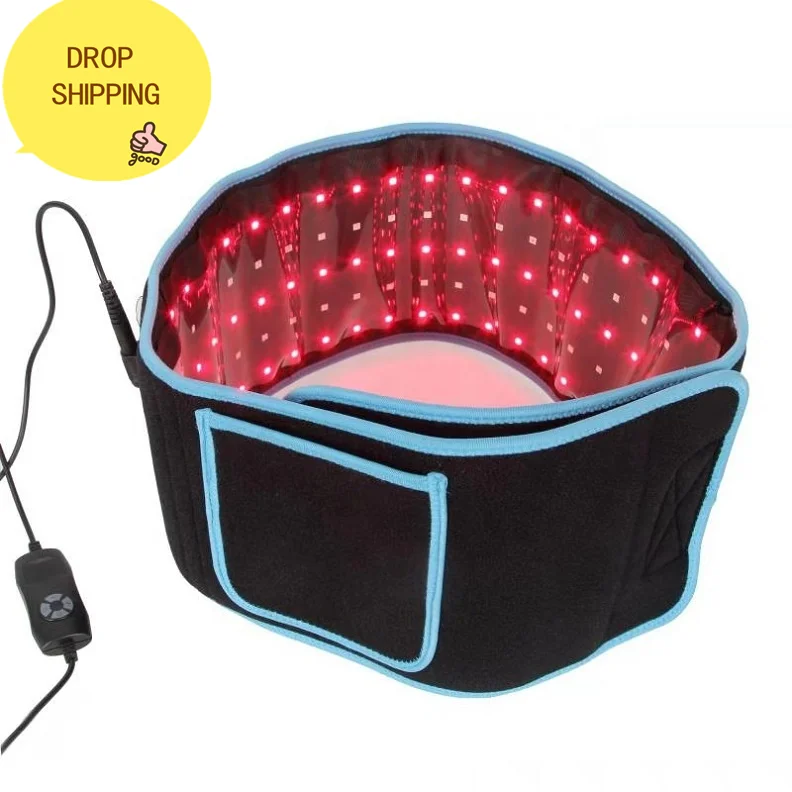 

Dropshiping Factory Price Custom Logo Body Slim 660Nm 850Nm Pain Relief Weight Loss Far Infrared Red Led Light Therapy Wrap Belt