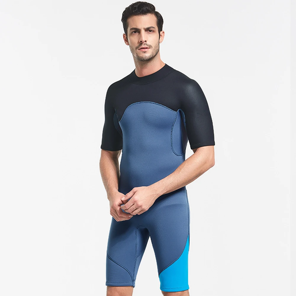 

Newbility sunscreen surfing suit winter swimming suit One-piece men's 2mm warm long-sleeved snorkeling set