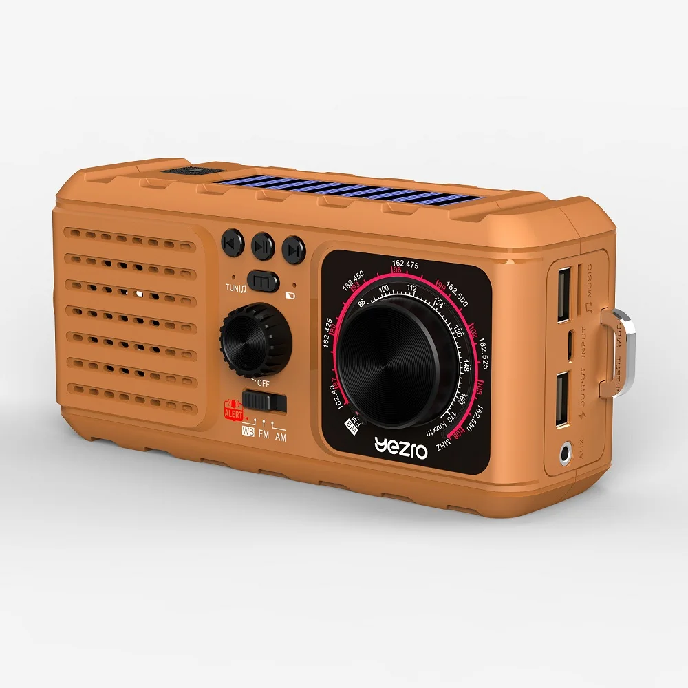 

OEM Portable Hand Crank Charger Am/Fm Solar Emergency Radio With Flashlight