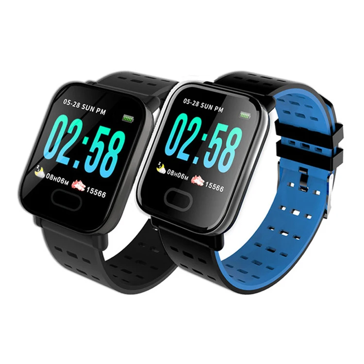 2019 New design A6 Smart Watch Color Screen Fitness Tracker smartWatch Step Counter Monitor Men Smartwatch