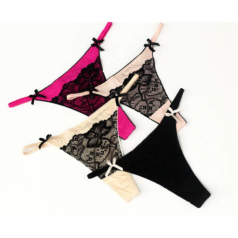 

Best selling factory wholesale sexy ladies bikini panties sexy transparent lace thongs and g string