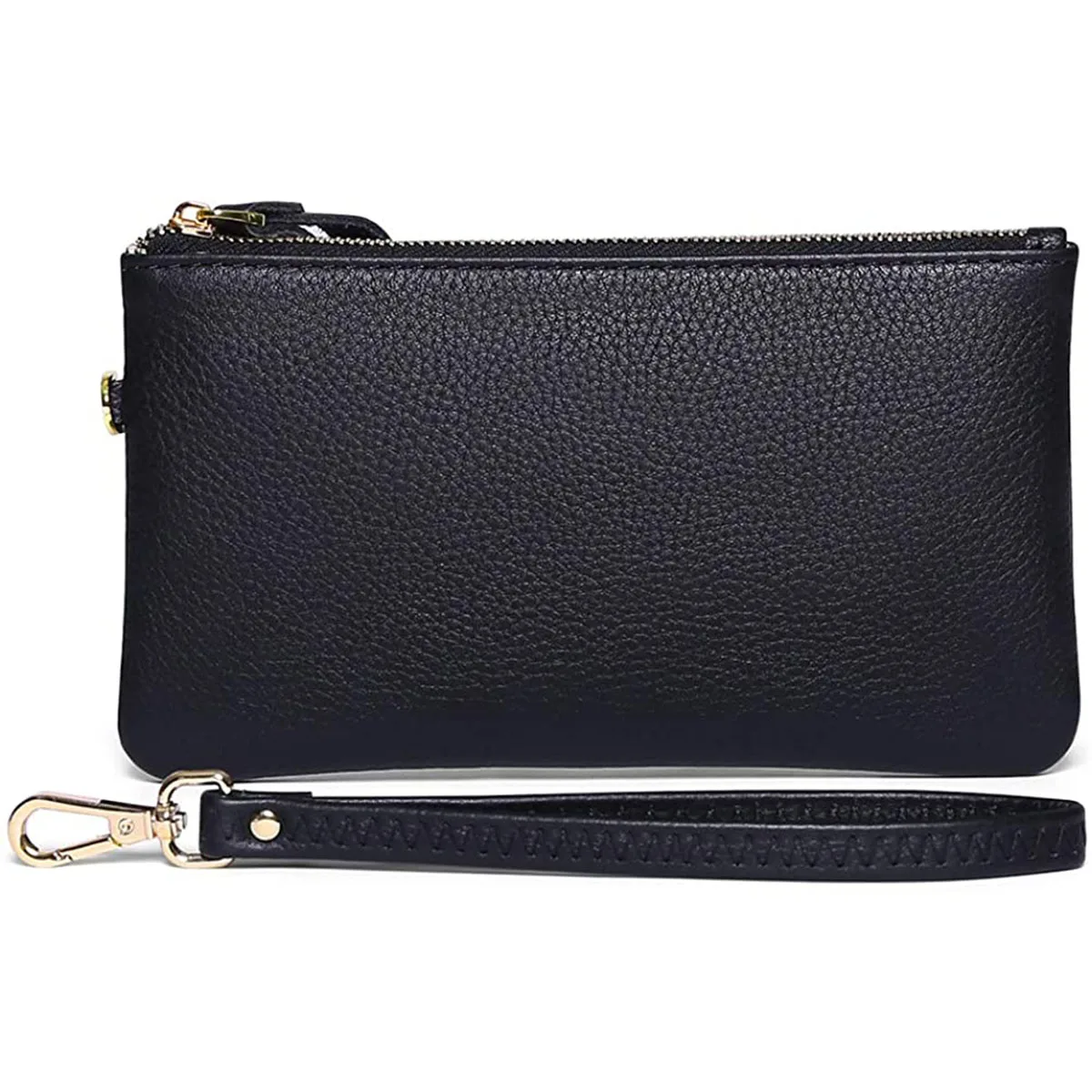 

Fashion Classic Lychee Pattern Full Top Cowhide Clutch Bag Women Purse Leather Long Wallet