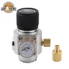 Heavy Duty Strong Durable Steady Homebrew Mini CO2 Gas Regulator 30PSI Pressure Gauge with 3/8''Thread for Beer Keg