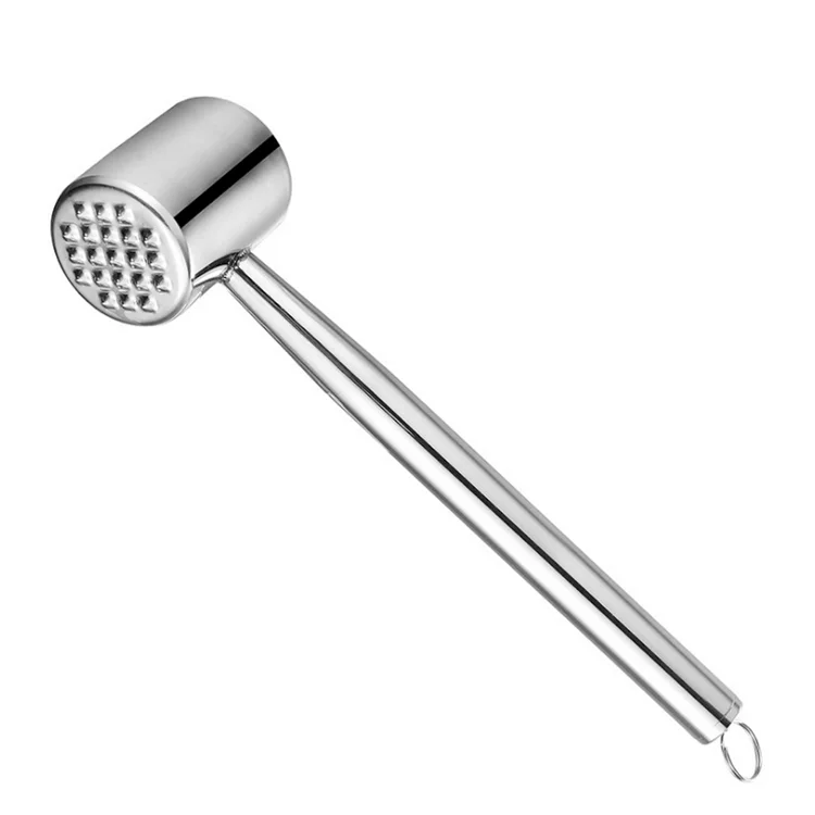 

Amazon Hot Sale Stainless Steel 18/8 High Quality Meat Tenderizer Tools,Meat Hammer, Silver