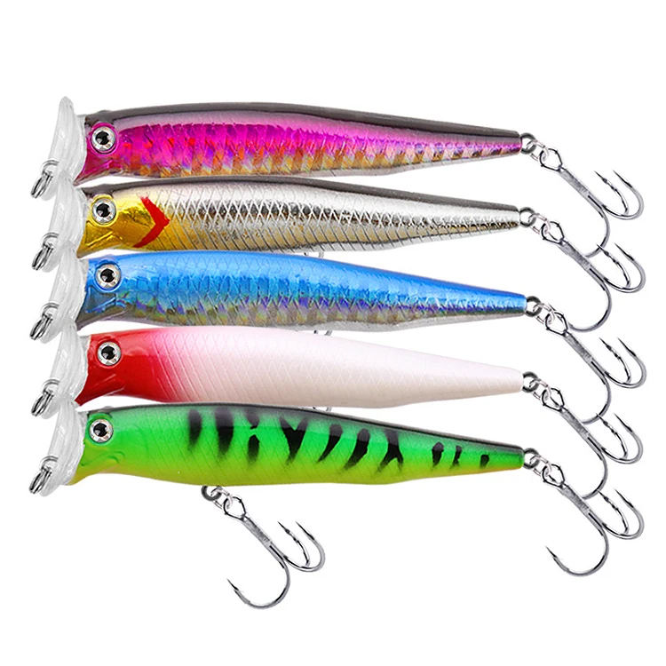 

WEIHE 7cm 11g ABS profile thunder freshwater saltwater popper fishing lures, 5 colors