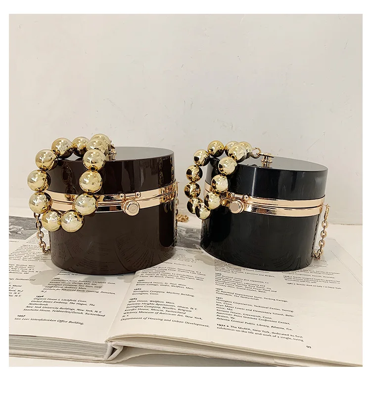 

2021 Wholesale Fashion Round Box Handbag Women Jelly Chain Shoulder Hand Bags Purses for Girls, Multi color