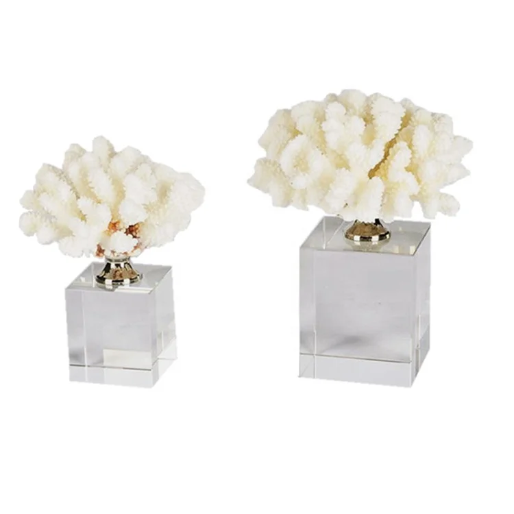 

2019 New products creative handmade metal crystal coral waterproof for home decoration event decoration