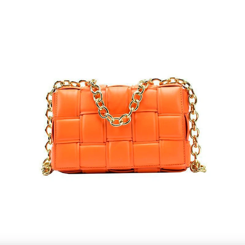 

Factory Outlets PU Leather Maxi Weave Cross Body bag PU Cross bag Interior Zip Women Hand Bags 2021 Handbags, 6 kind of color