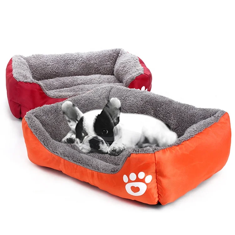 

Upgrade Washable Comfortable Safety Pet Sofa Extra Firm Cotton Breathable Rectangle Nest Puppy Sleeping Bag Cushion Dog Bed, Gray, pink, coffee, green, orange, purple, blue, brown etc