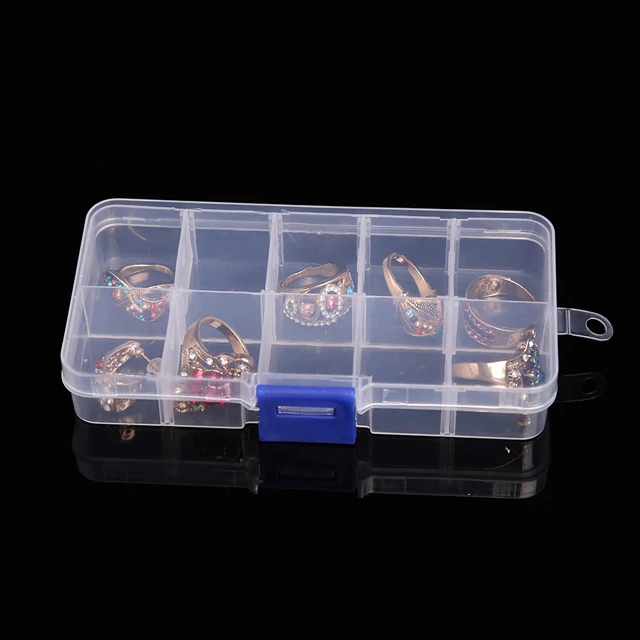 

10 grids Removable Divider Compartment Detachable Plastic Storage Box Container Organizer for Small Accessories