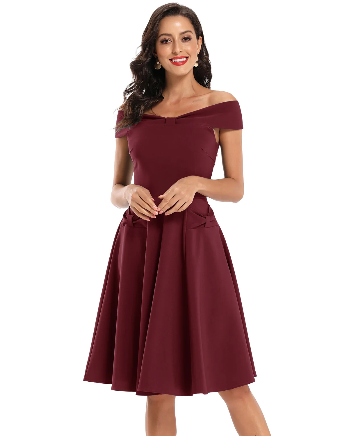 

Women's One Shoulder Satin Spring Dress Bridesmaid Dress