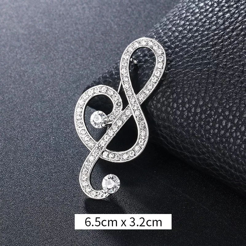 

Music Note Brooch Pin Jewelry Gifts Collections Accessories for Her Women Musicians