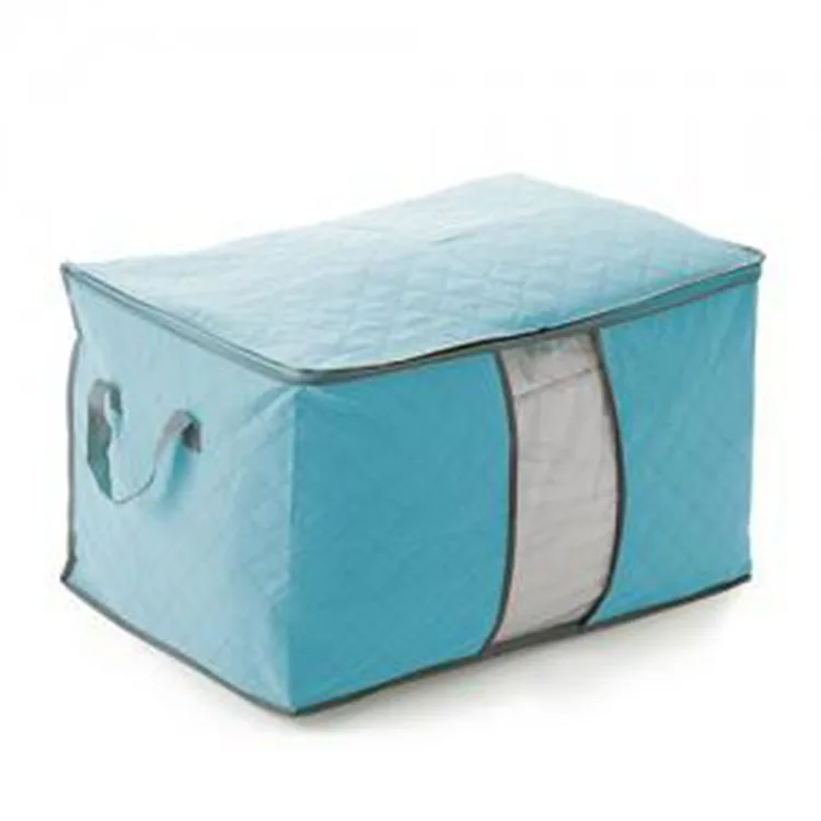 

Bedding Storage Bag Students Dormitory Woven Bamboo Storage Box 60*42*36cm Quilts Environmental Dust and Moisture, Picture