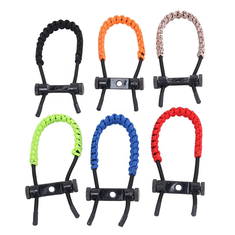 Spg Archery Color Bow Wrist Adjustable Braided Parachute Cord Strap Bow