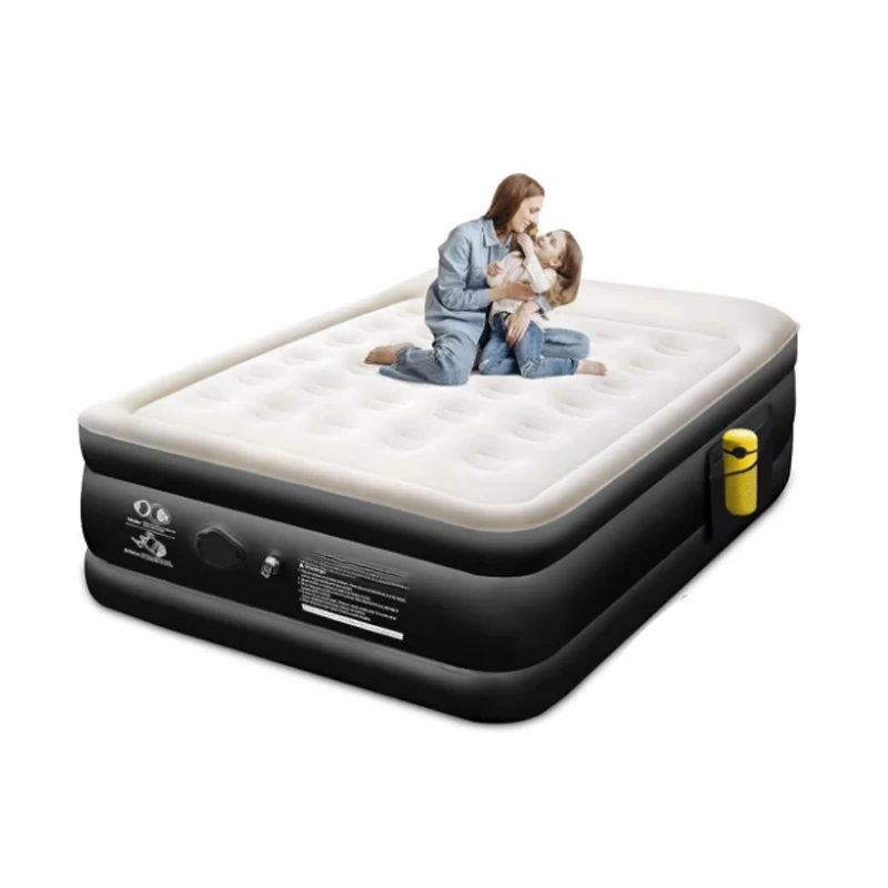 WOQI Twin air Bed With Built-in Pump Quick Inflation for Camping Home Portable Travel