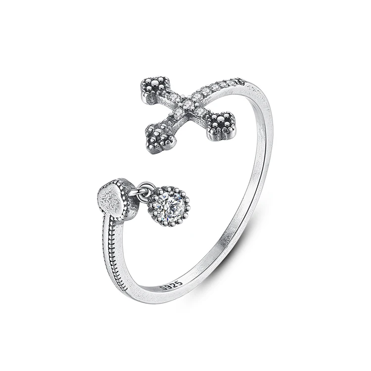 

Wholesale Handmade Rhodium  Personality Men And Women Rings, Silver color