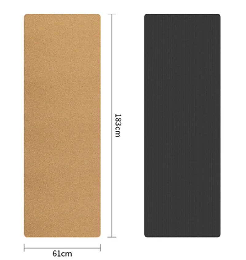 

eco friendly custom cork mat natural rubber non slip mat, Natural color