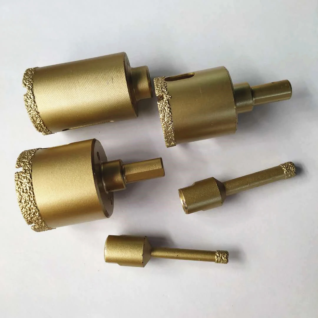 Factory Direct Sale Diamond Brazing Core Drill Bits For Dry Drilling marble Stone Hard Rock