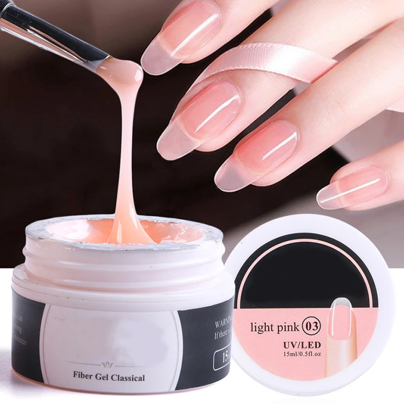 

Hot Sale 15ml 1bottle Poly Extension Gel for Clear Pink UV Nail Art Design Nail Gel Salon Easy DIY Extension Acrylic, Coloful nail painting