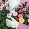 HANDLANDY in Stock Ladies garden gloves women putting on leather gloves gardening gloves