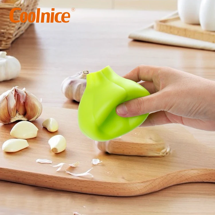 

Silicone Silica Gel Garlic Peeler To Peel The Garlic By Hand To Remove The Peeler Machine Creative Kitchen Gadget, Black