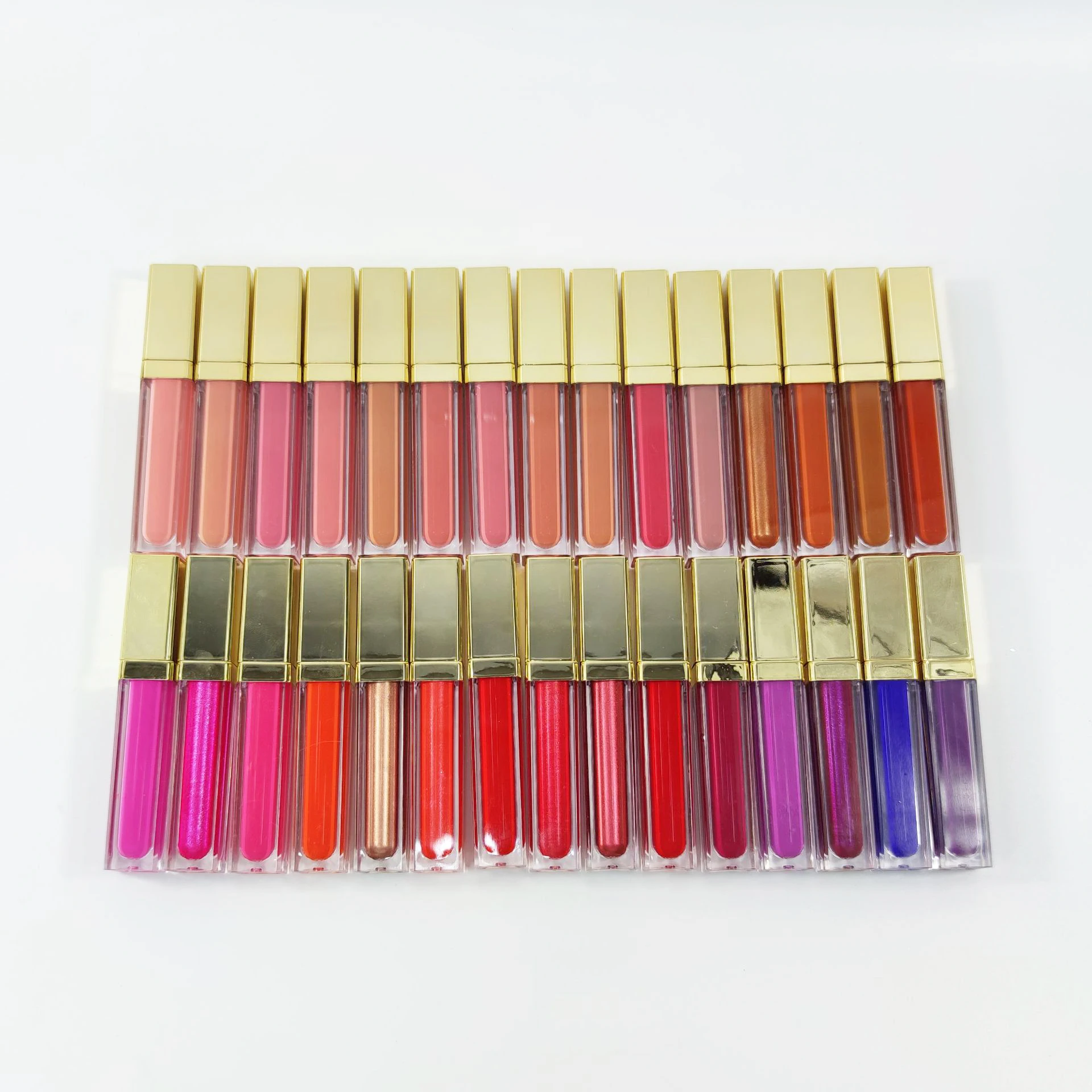 

private label wholesale customized gold package matte liquid lipstick