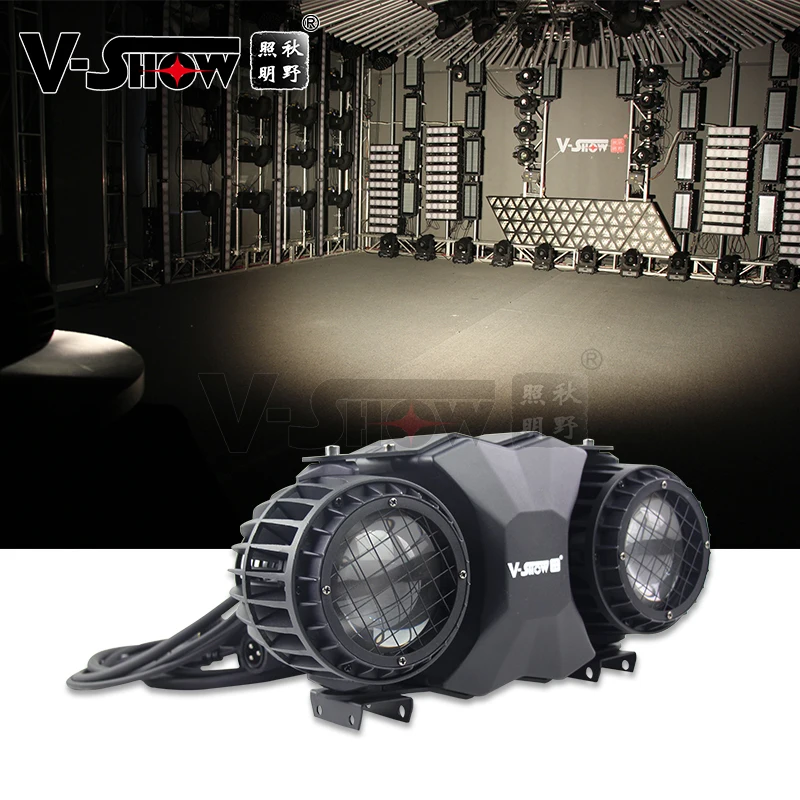 

2021NEW V-SHOW 4pcs Two Eyes Led Blinder Light 2x100w Cob Blinder Outdoor Waterproof IP65 Can be spliced for dj light