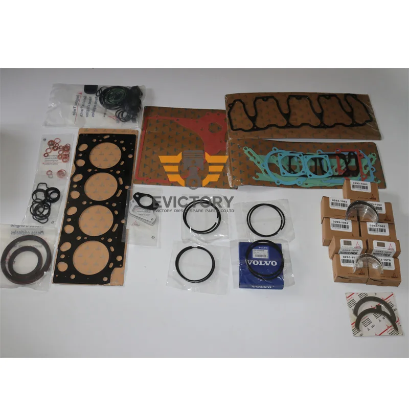 

For DEUTZ BF4M2012 overhaul rebuild kit complete gasket + main conrod bearing + ring
