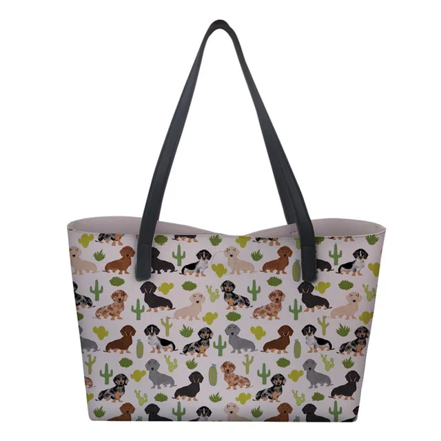 

Galaxy Wolf Printed Women Handbag High Capacity PU Leather Ladies Shopping Bag Reusable Girls Book Bag with Wallet