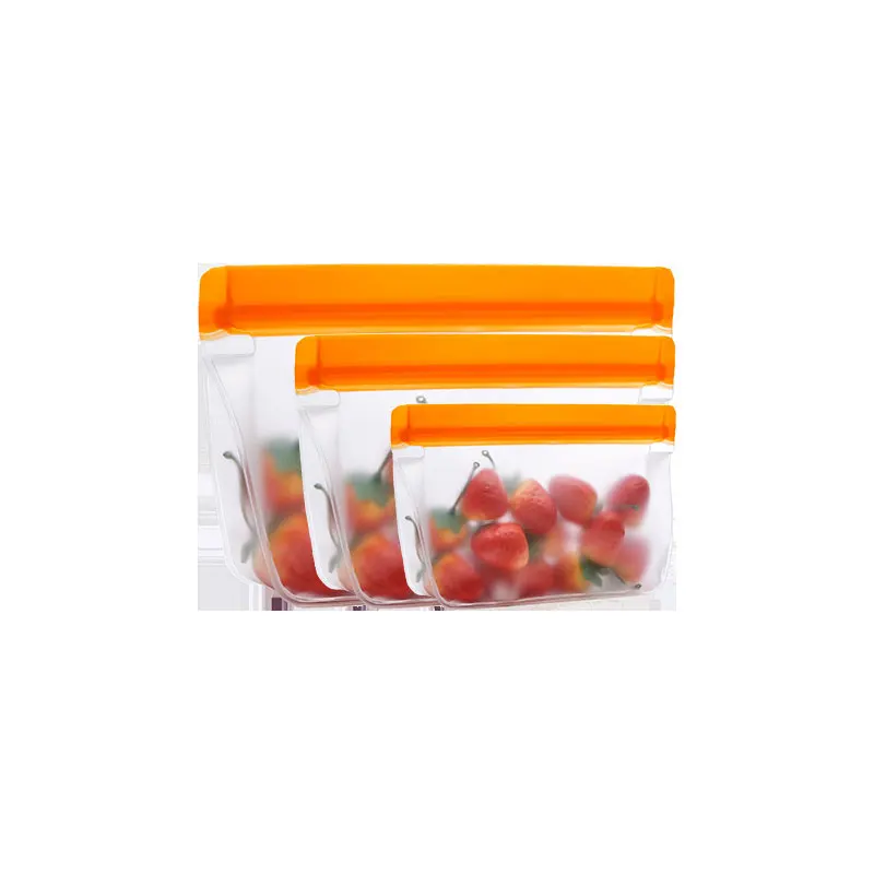 

New Arrival 10-Piece Set Reusable Washable Folding Silicone Food Storage Bag