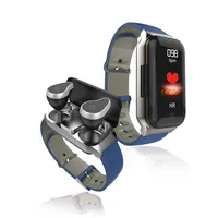 

2 in 1 smart watch earphone tws music fitness smart watch with headphones