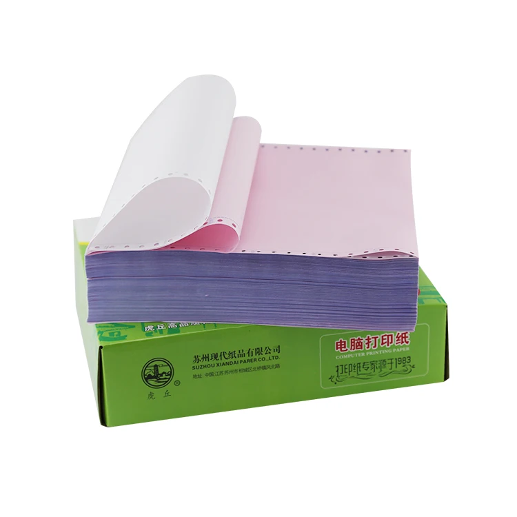 
2020 high quality computer form paper 9.5x11 1~3ply continuous computer printing paper for sale 